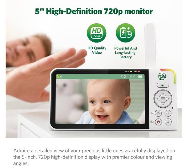 LEAPFROG LF915HD Video Baby Monitor - White