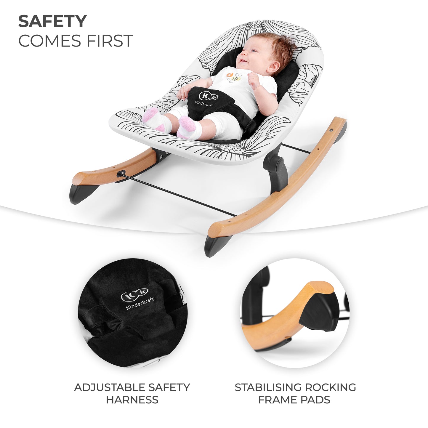 Kinderkraft Finio Bouncer With Rocking Function