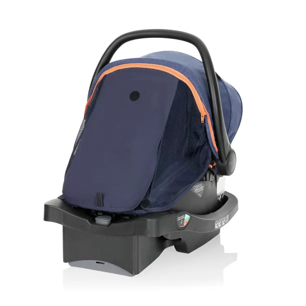 Evenflo Pivot Vizor Travel System with LiteMax Infant Car Seat (Chasse Black)