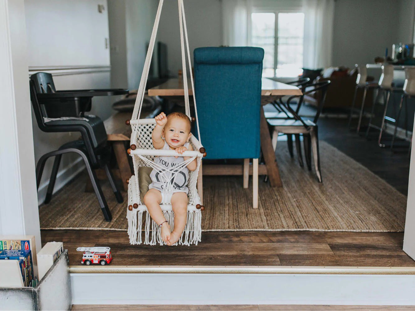 Baby Swing Chair in Grey