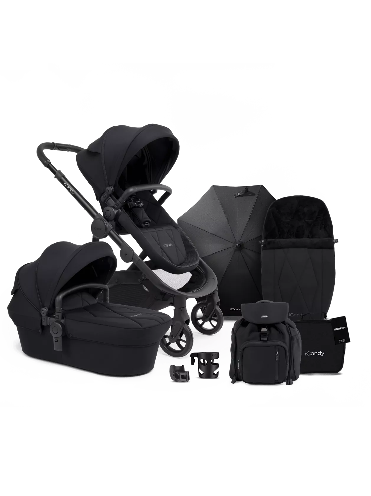 Orange 3 Pushchair and Carrycot - Complete Bundle