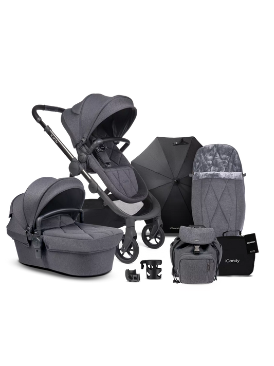 Orange 3 Pushchair and Carrycot - Complete Bundle