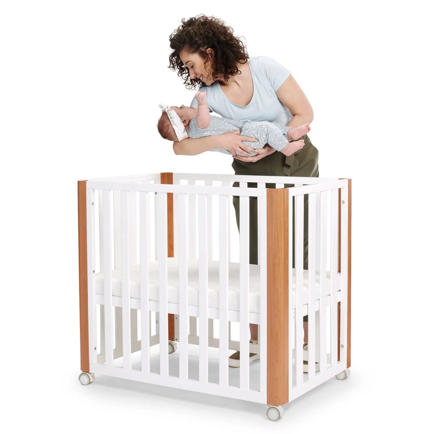 wooden cot