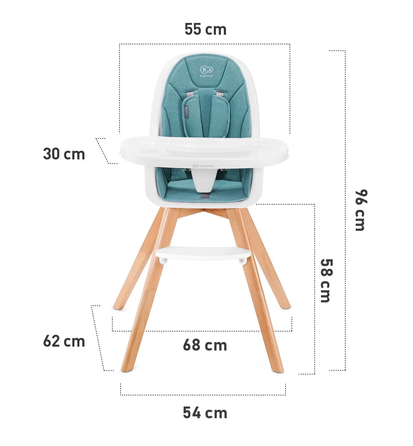 Kinderkraft Tixi 2-In-1 High Chair