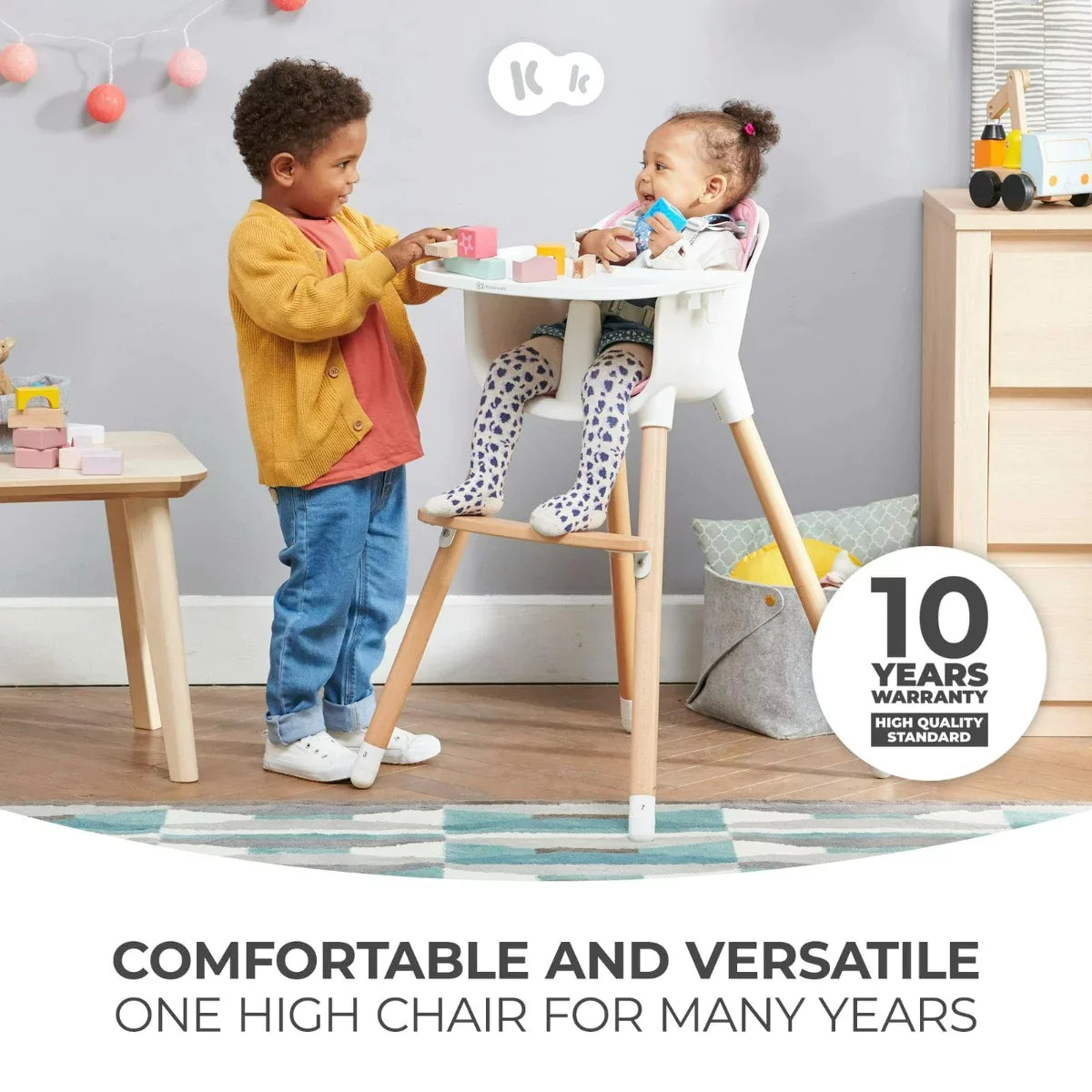 Kinderkraft 2-In-1 Sienna High Chair