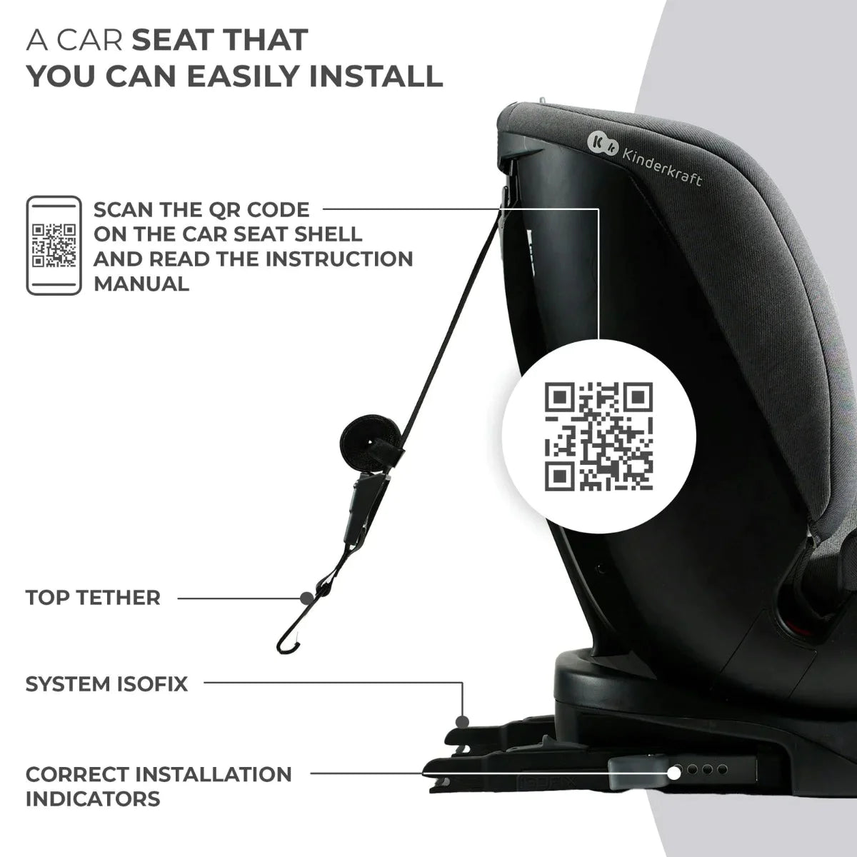 Kinderkraft Xpedition Swivel Car Seat 0-36 Kg