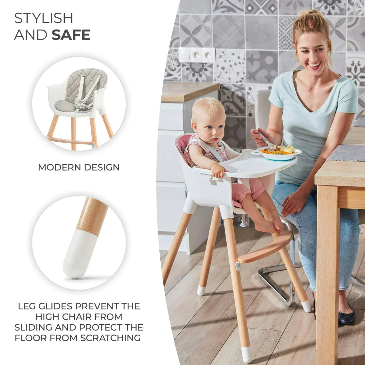 Kinderkraft 2-In-1 Sienna High Chair