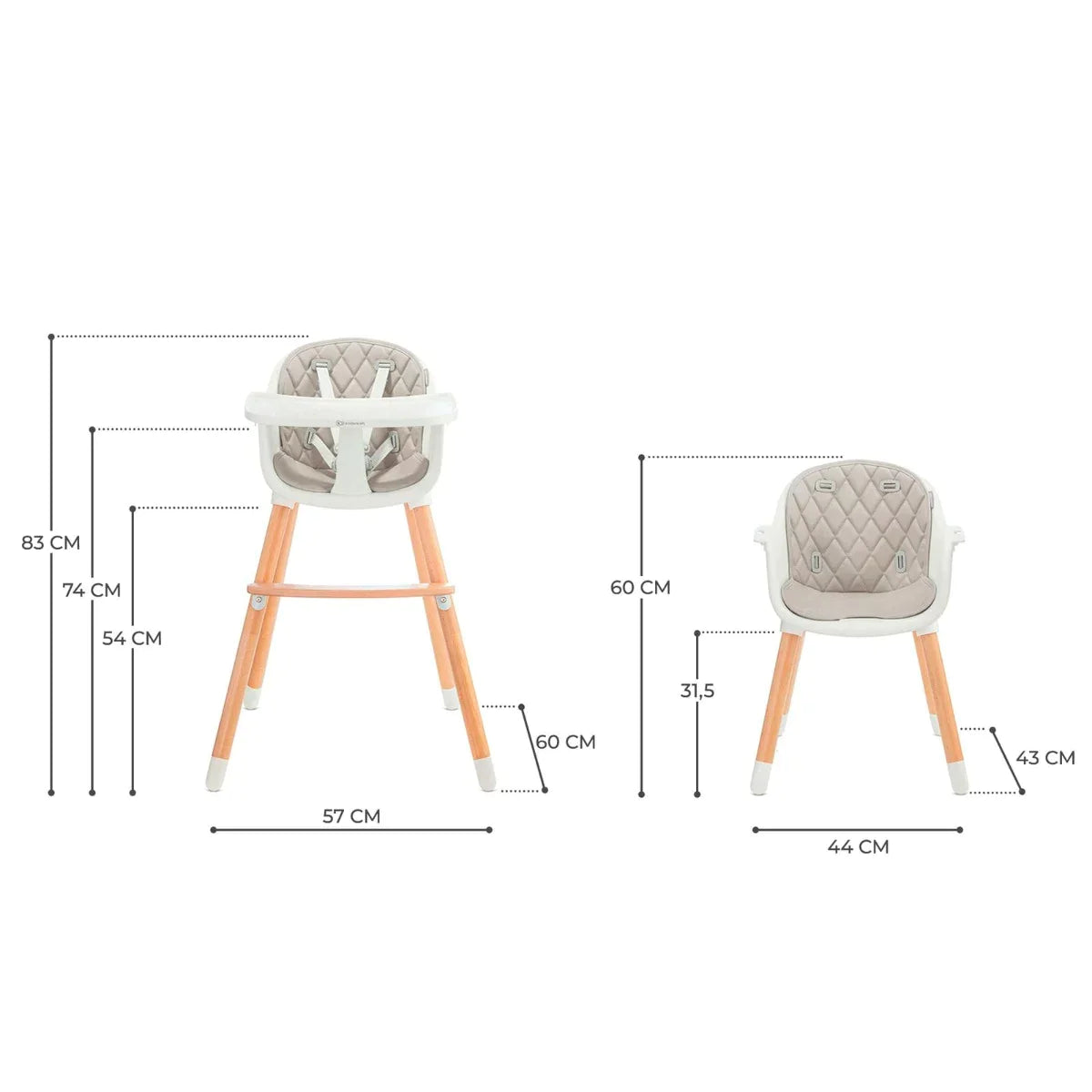 Kinderkraft 2-In-1 Sienna High Chair