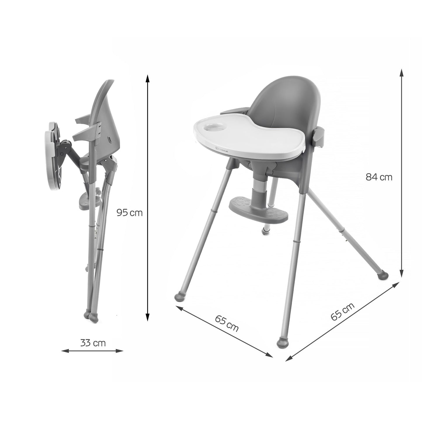 Kinderkraft Pini 2-In-1 High Chair