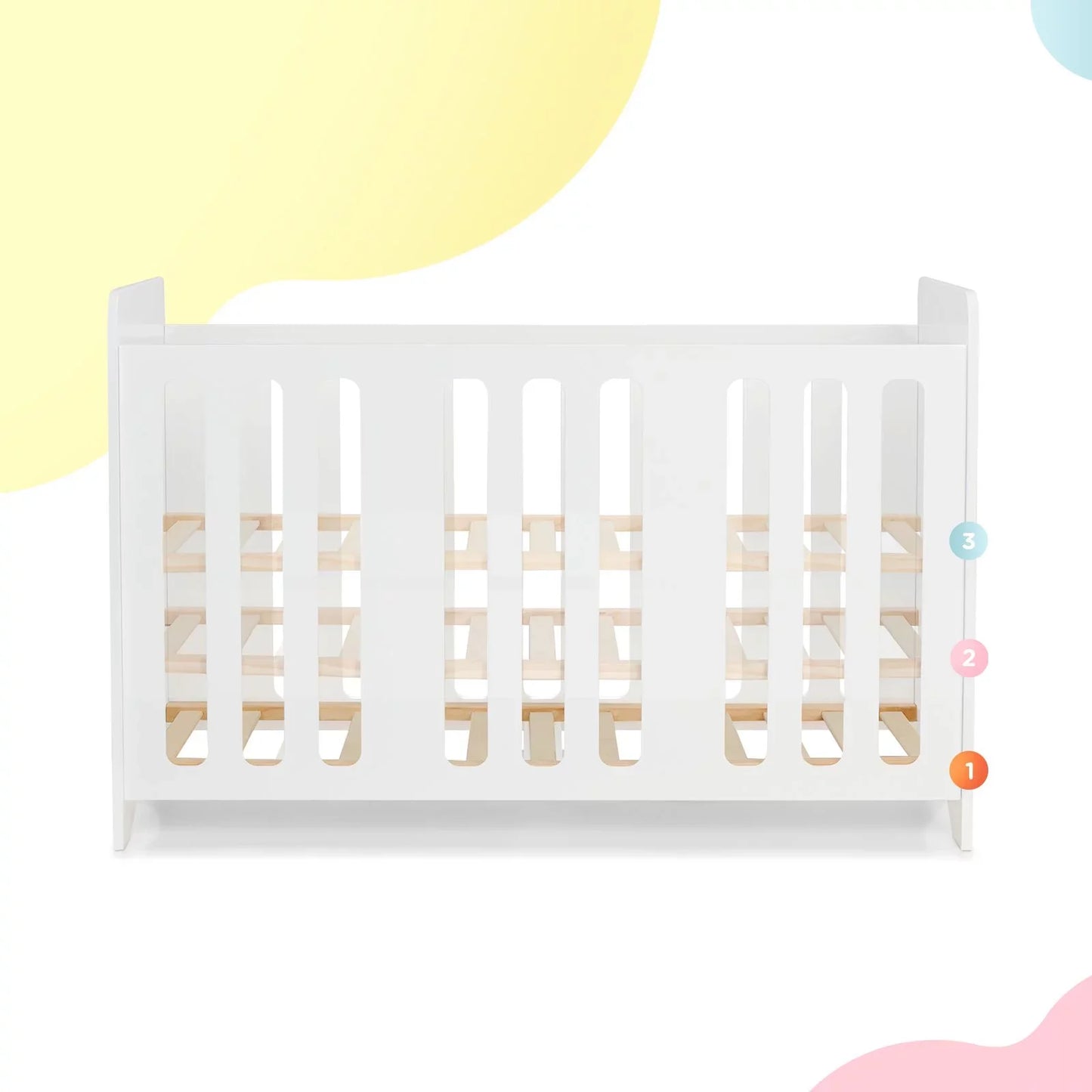 Kinderkraft Stello Wooden Cot