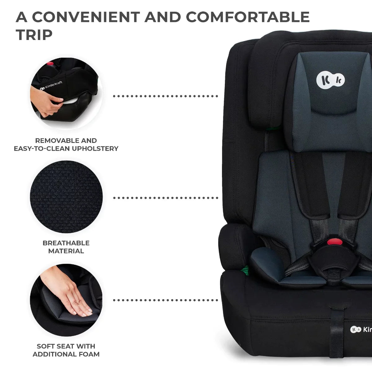 Kinderkraft Safety Fix 2 I-Size 76-150 Cm Car Seat