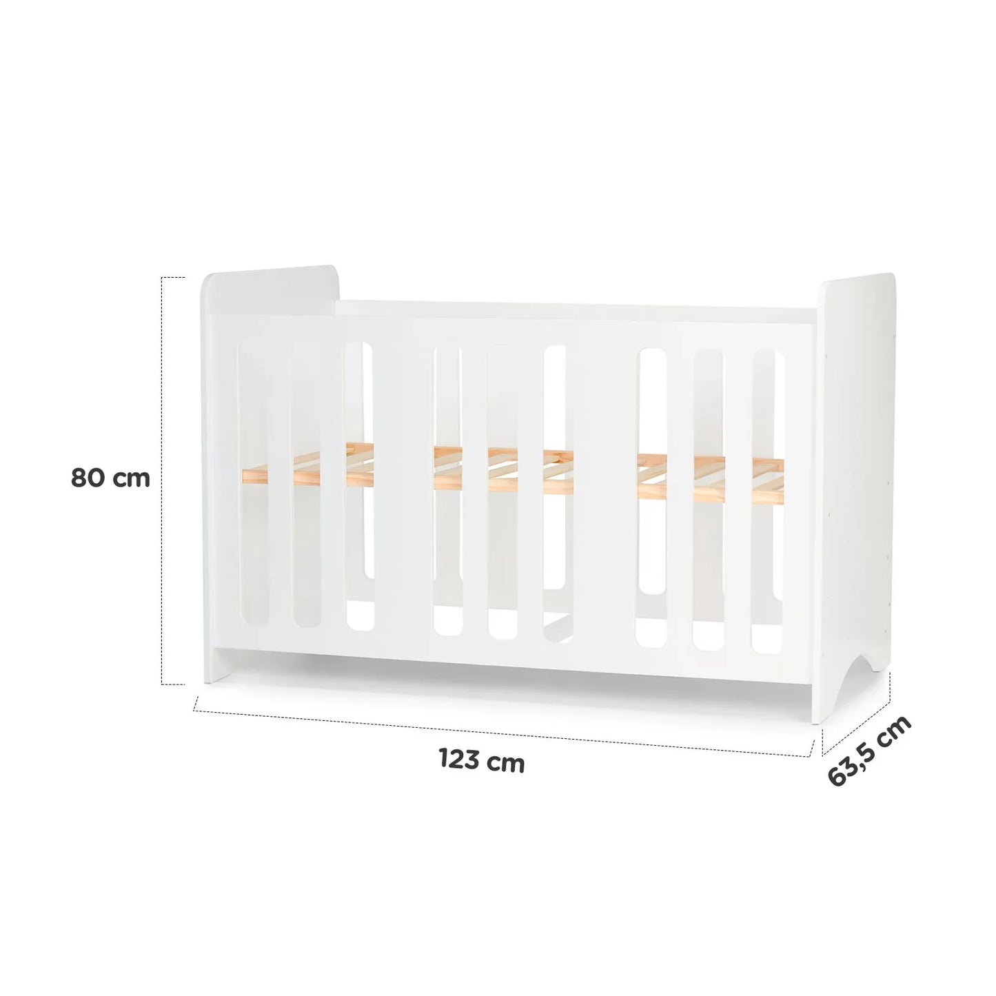 Kinderkraft Stello Wooden Cot