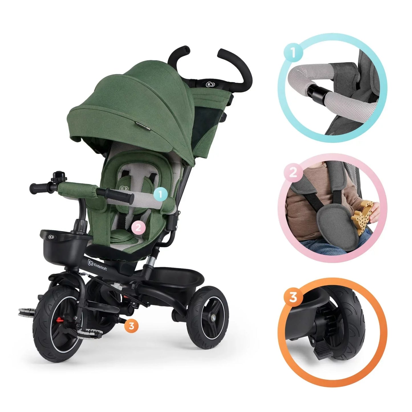 Kinderkraft Spinstep 5-In-1 Tricycle