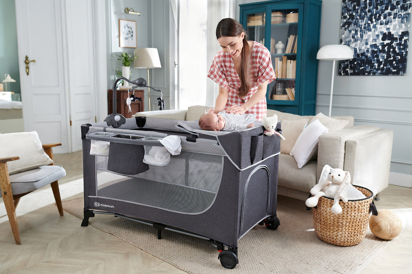 Kinderkraft Leody Travel Cot With Accessories