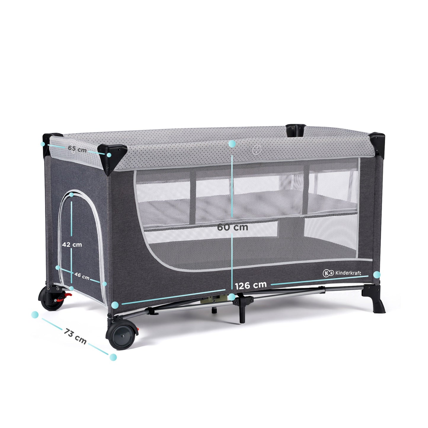 Kinderkraft Leody Travel Cot With Accessories