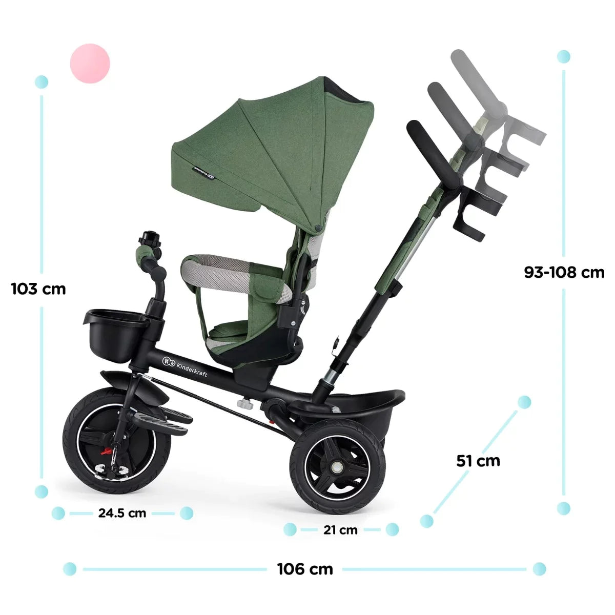 Kinderkraft Spinstep 5-In-1 Tricycle