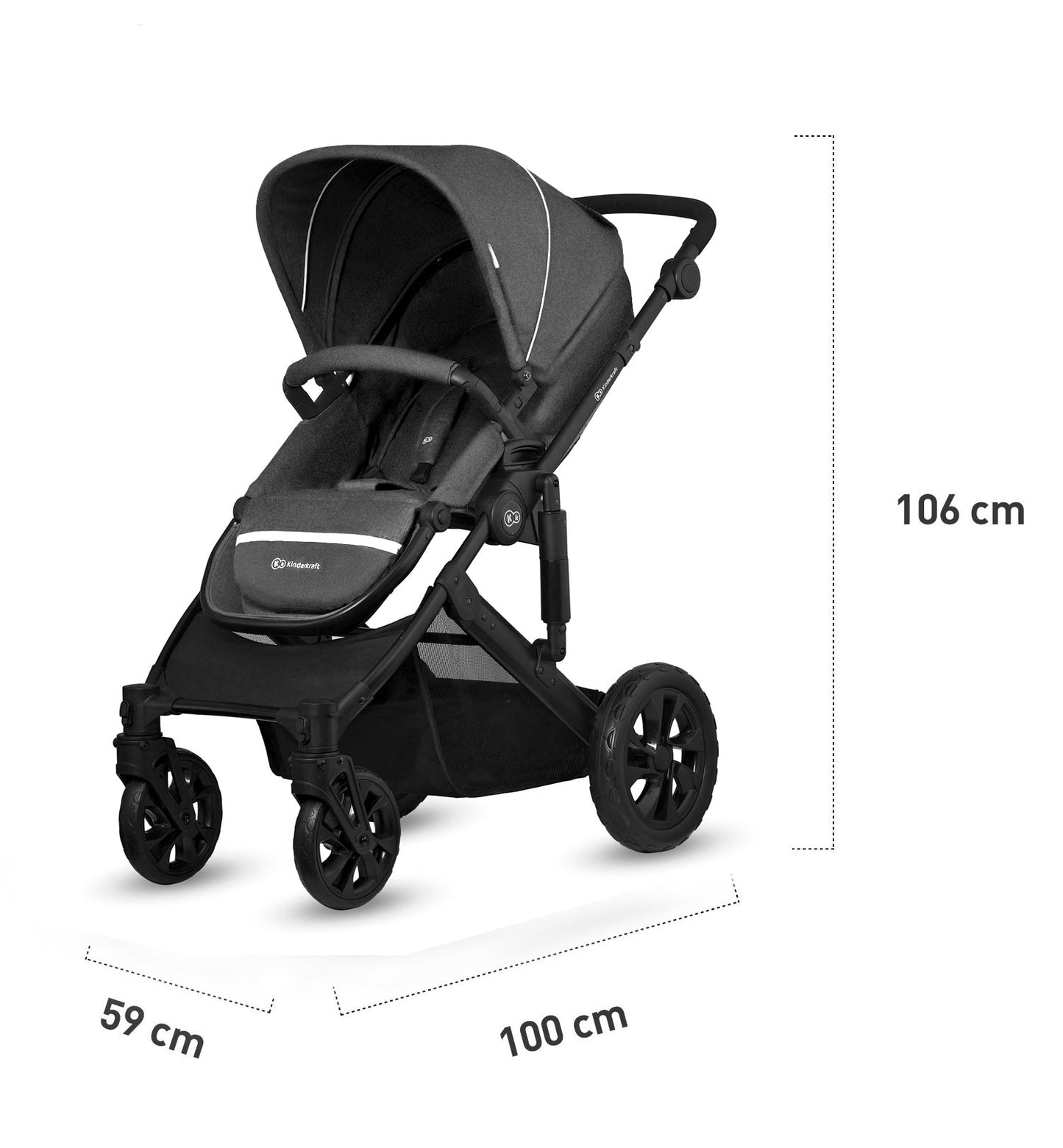 Kinderkraft Prime Lite 2 in 1 travel system