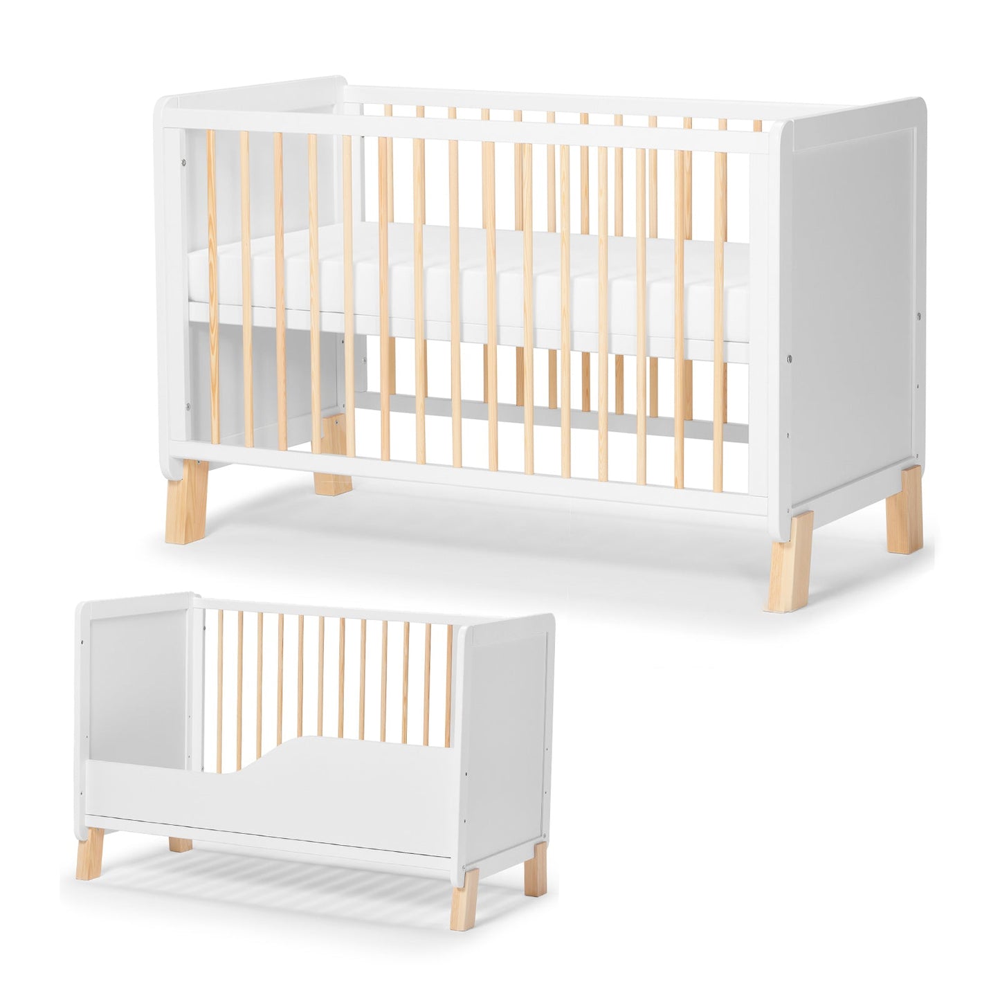 Kinderkraft Nico Multi-Functional Cot With Mattress