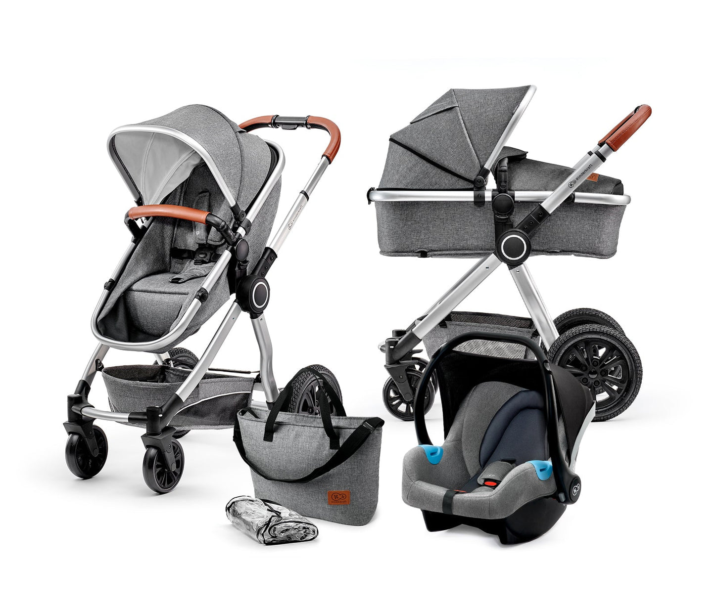 Kinderkraft Veo 3-In-1 Multi-Functional Pushchair