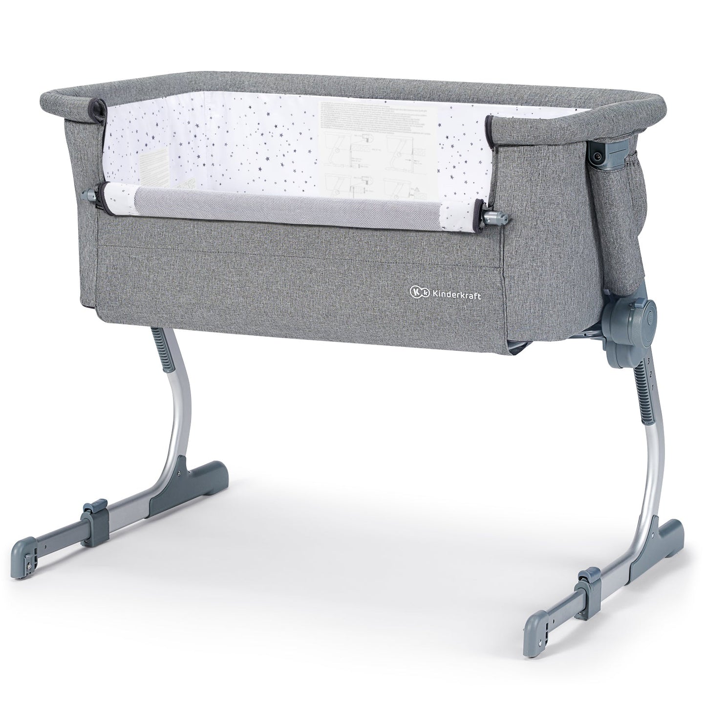 Kinderkraft 3-In-1 Uno Up Co-Sleeper Cot