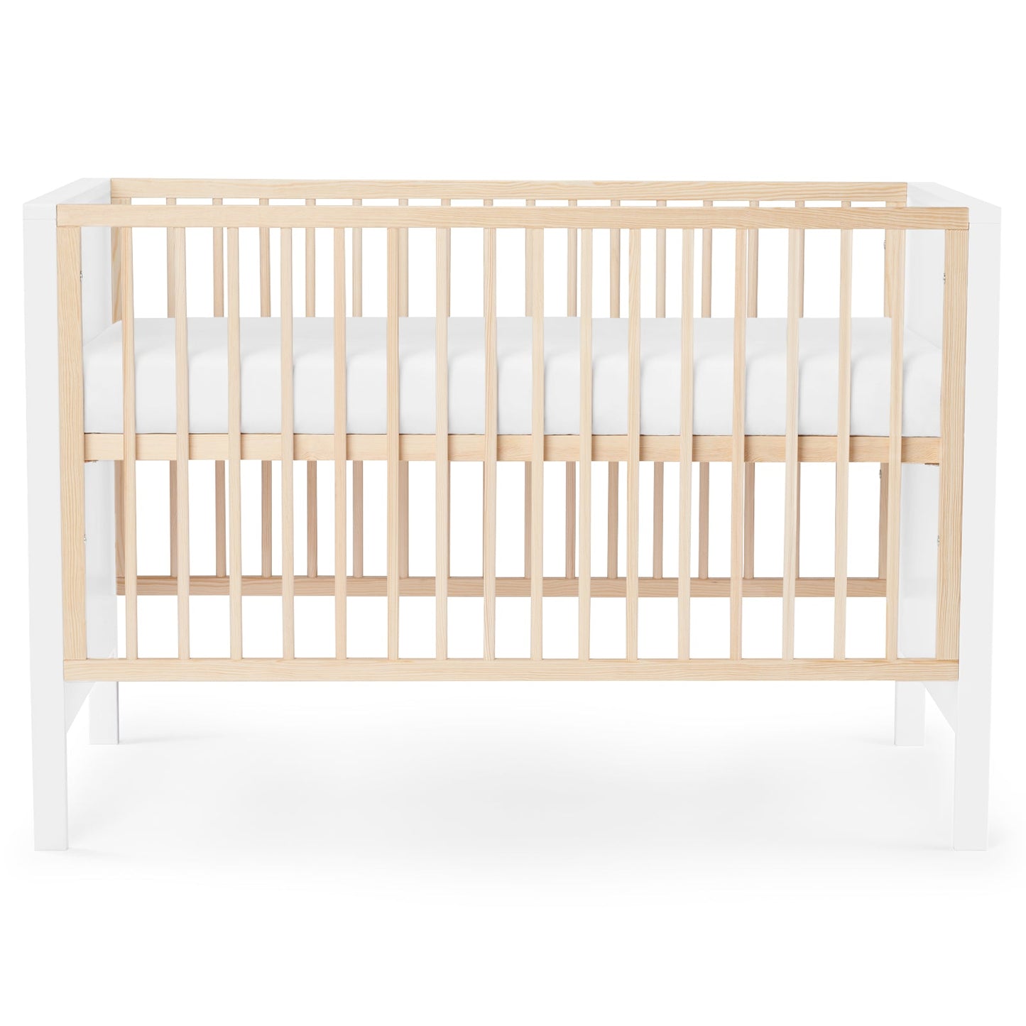 Kinderkraft MIA wooden cot with mattress