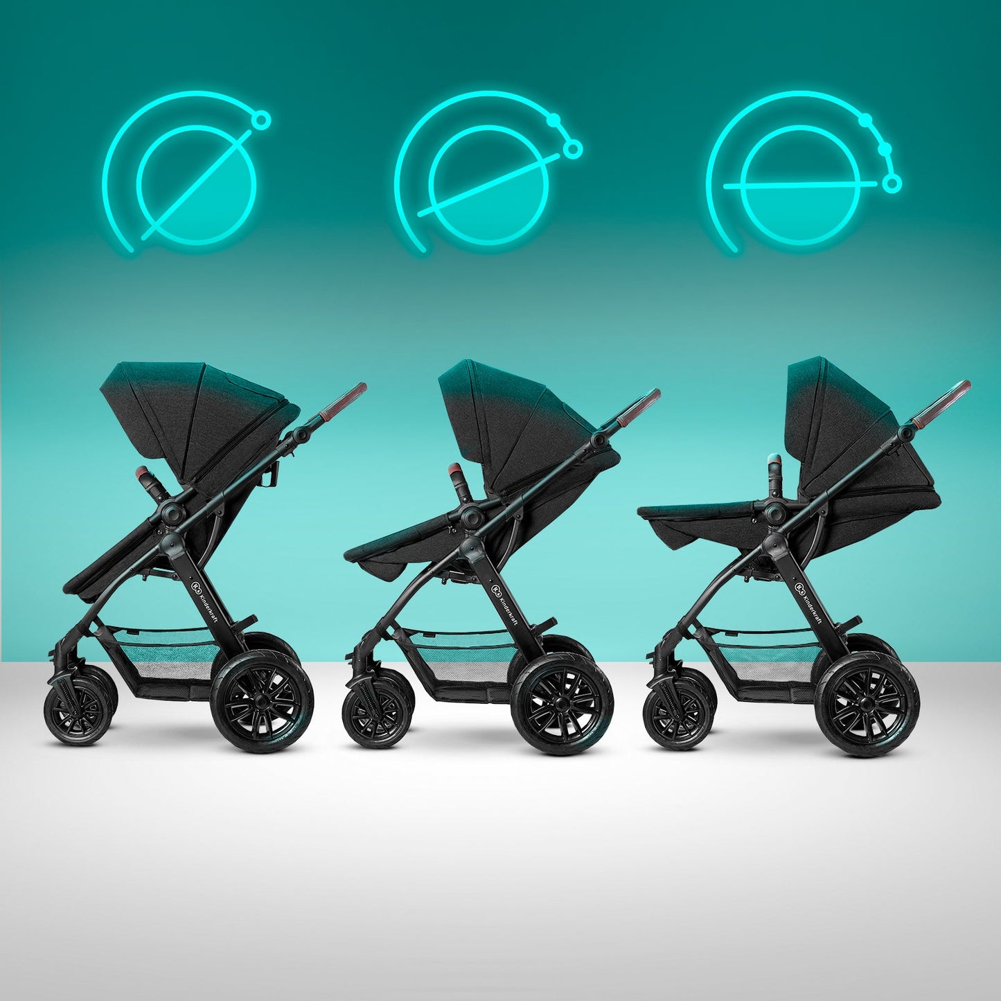 Kinderkraft Xmoov 3-In-1 Travel System Pushchair