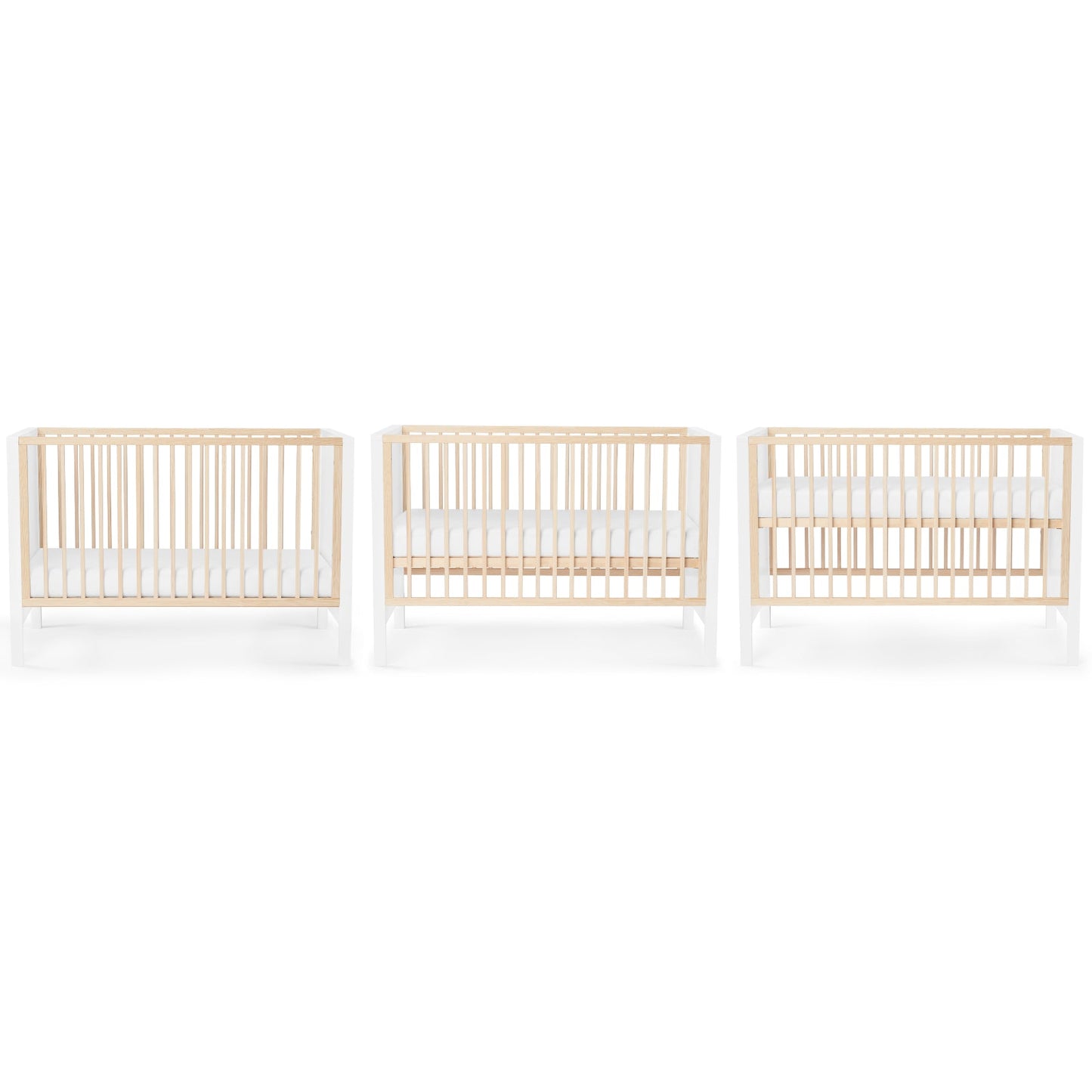 Kinderkraft MIA wooden cot with mattress