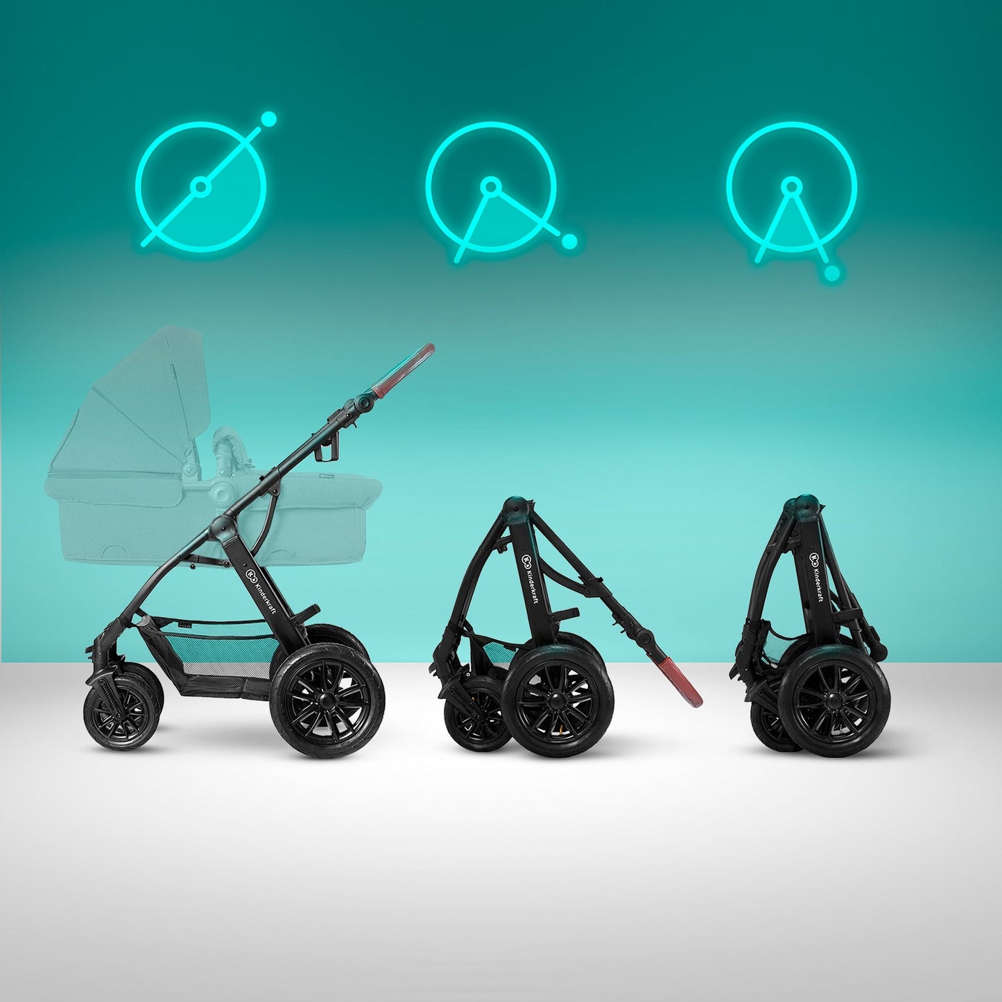 Kinderkraft Xmoov 3-In-1 Travel System Pushchair