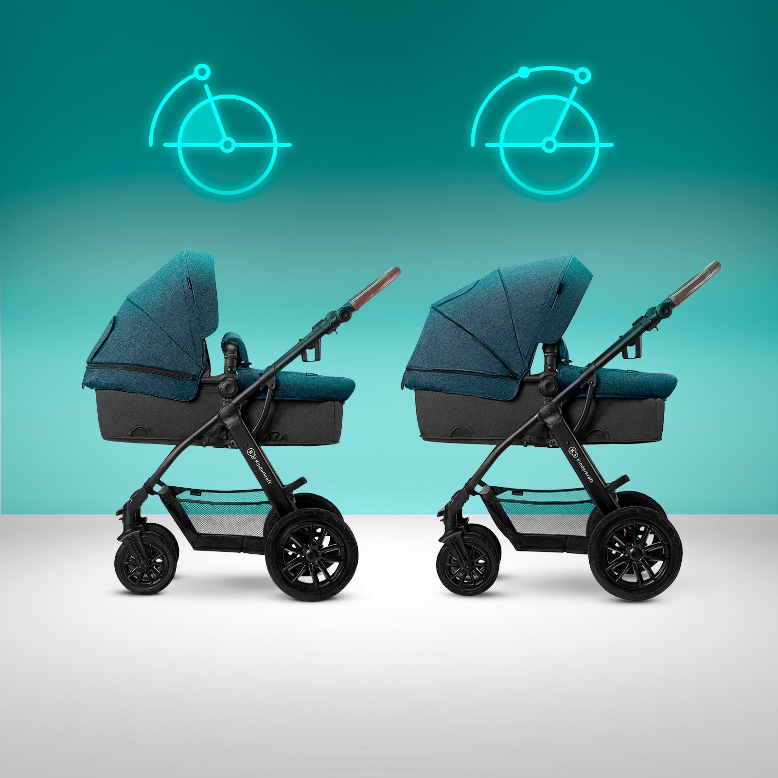 Kinderkraft Xmoov 3 In 1 Travel System Pushchair babylaux