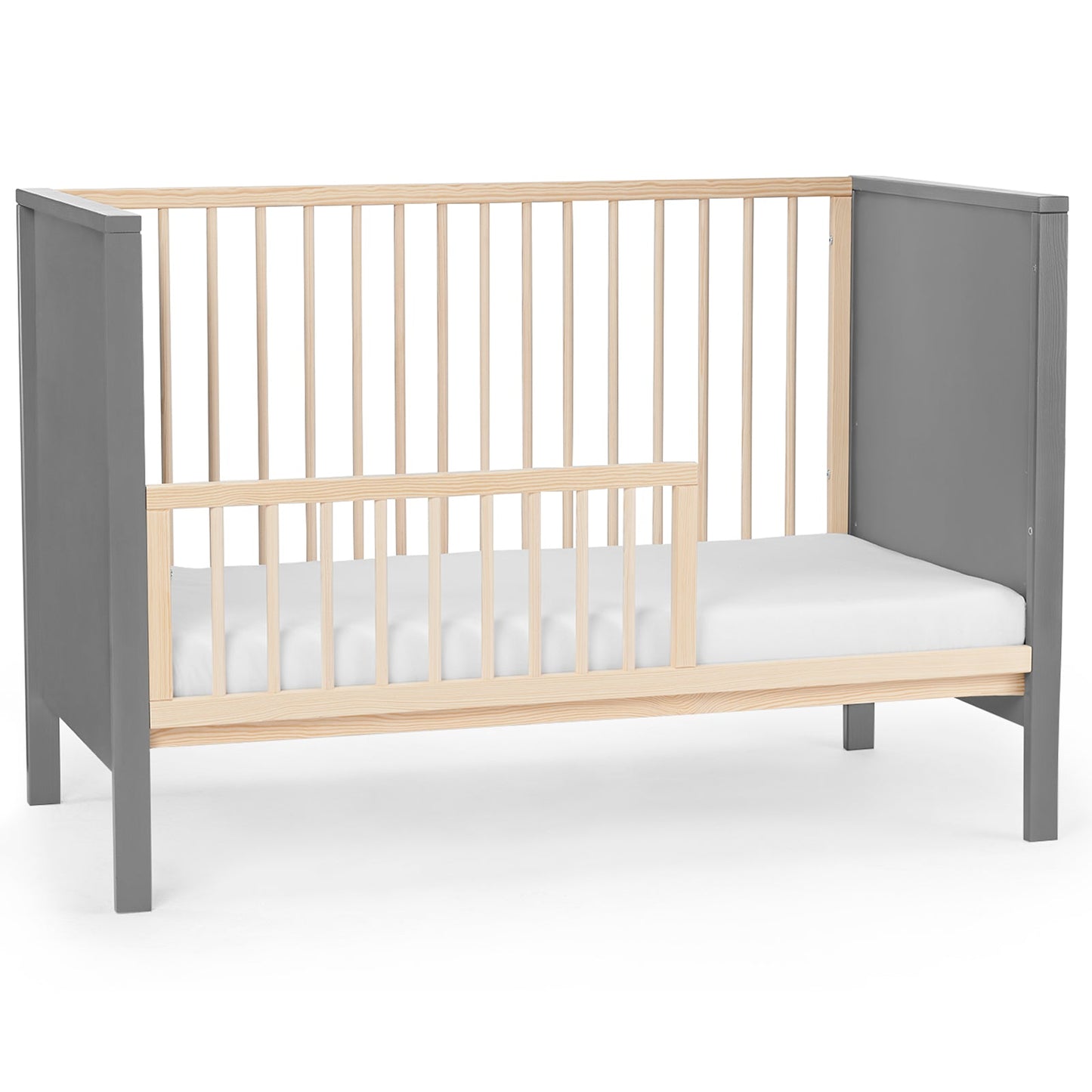 Kinderkraft MIA wooden cot with mattress