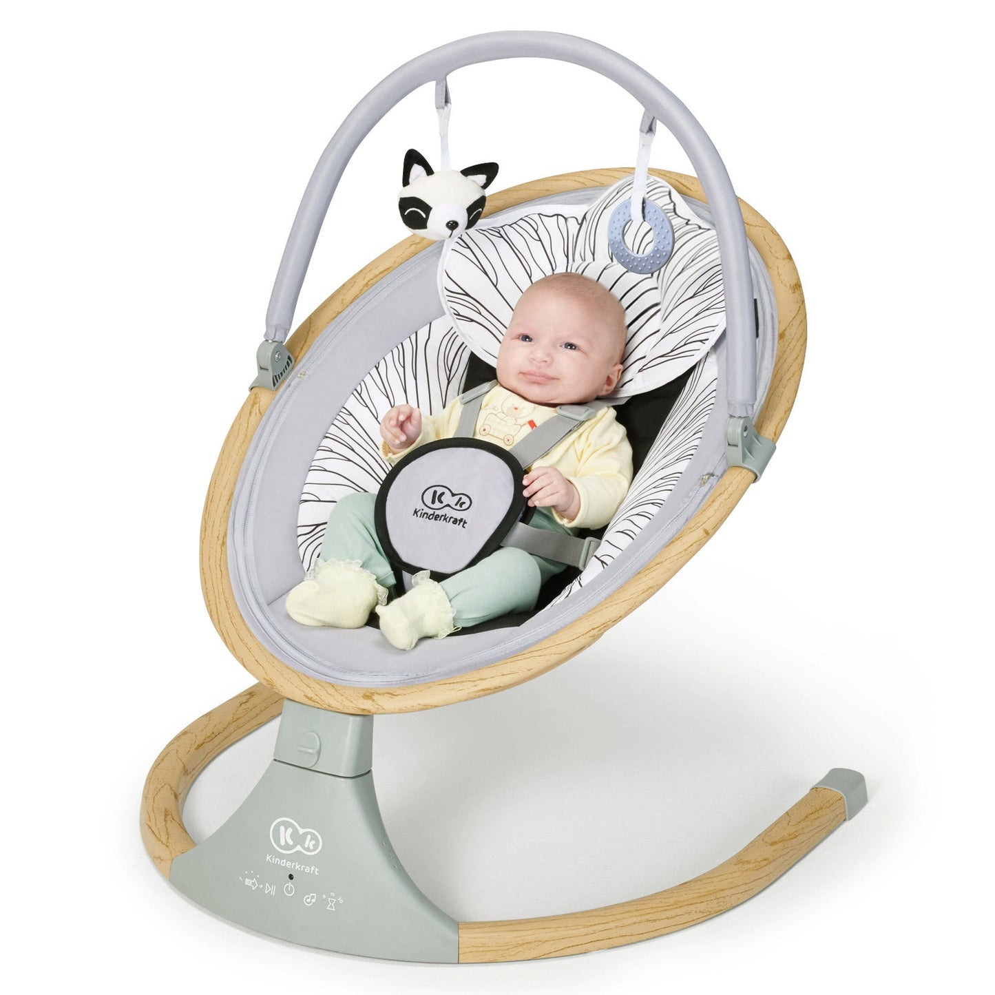 Kinderkraft 2 in 1 LUMI electric swing and bouncer