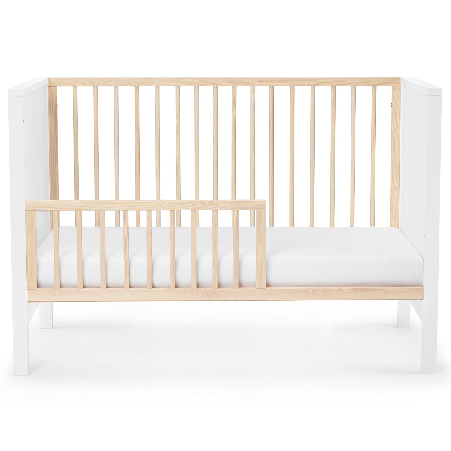 Kinderkraft MIA wooden cot with mattress