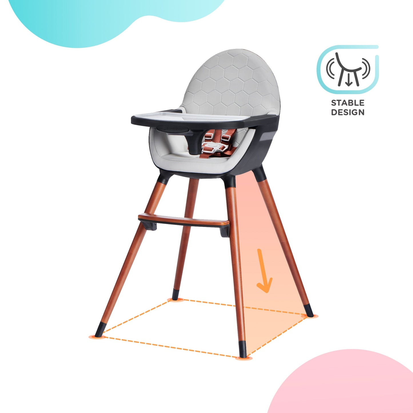 Kinderkraft FINIX 2-in-1 high chair