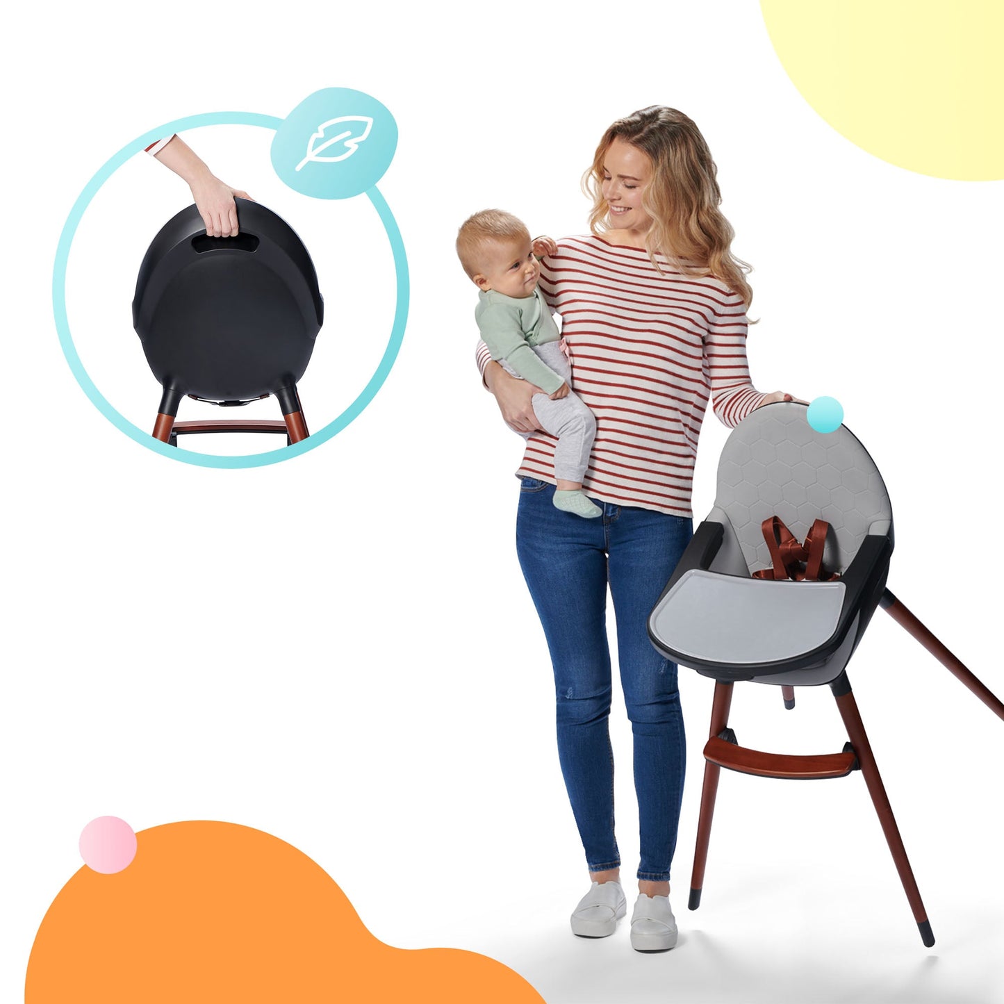 Kinderkraft FINIX 2-in-1 high chair