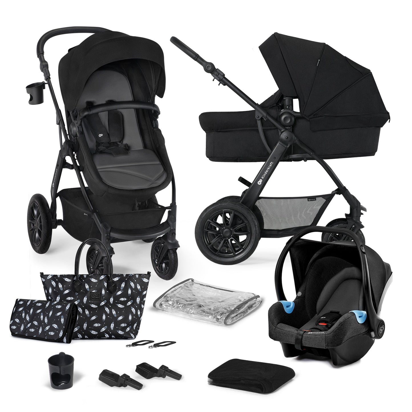 Kinderkraft Xmoov Multi-Functional Pushchair 3in1,travel system