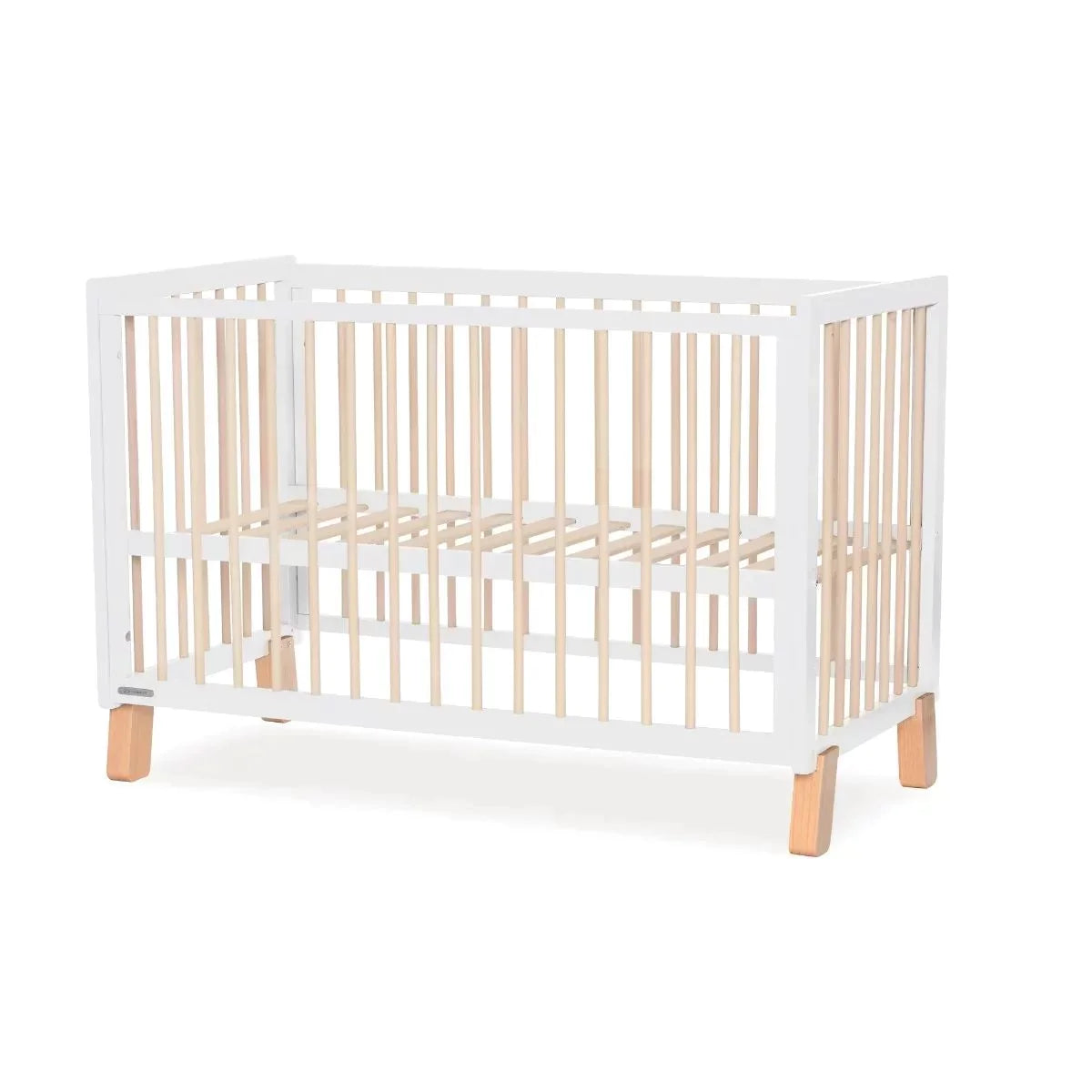 Kinderkraft Lunky 2-In-1 Wooden Cot With Mattress