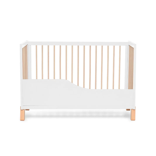 Kinderkraft Lunky 2-In-1 Wooden Cot With Mattress