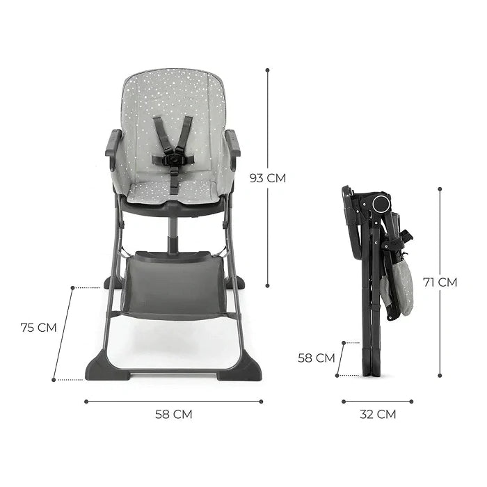 Kinderkraft Foldee Foldable High Chair