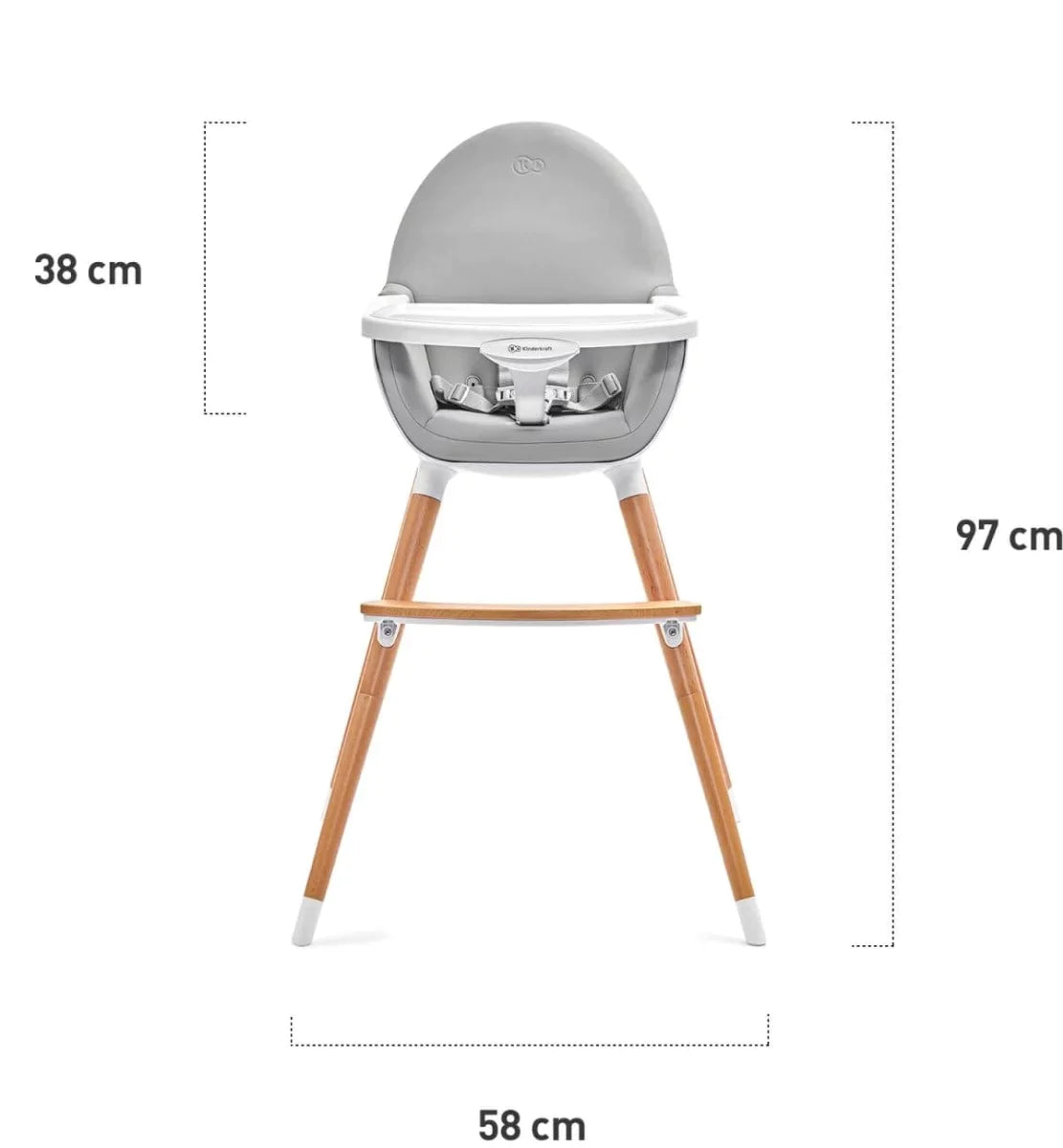 Kinderkraft Fini 2-In-1 High Chair