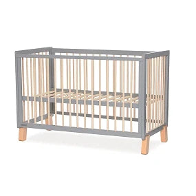 Kinderkraft Lunky 2-In-1 Wooden Cot With Mattress