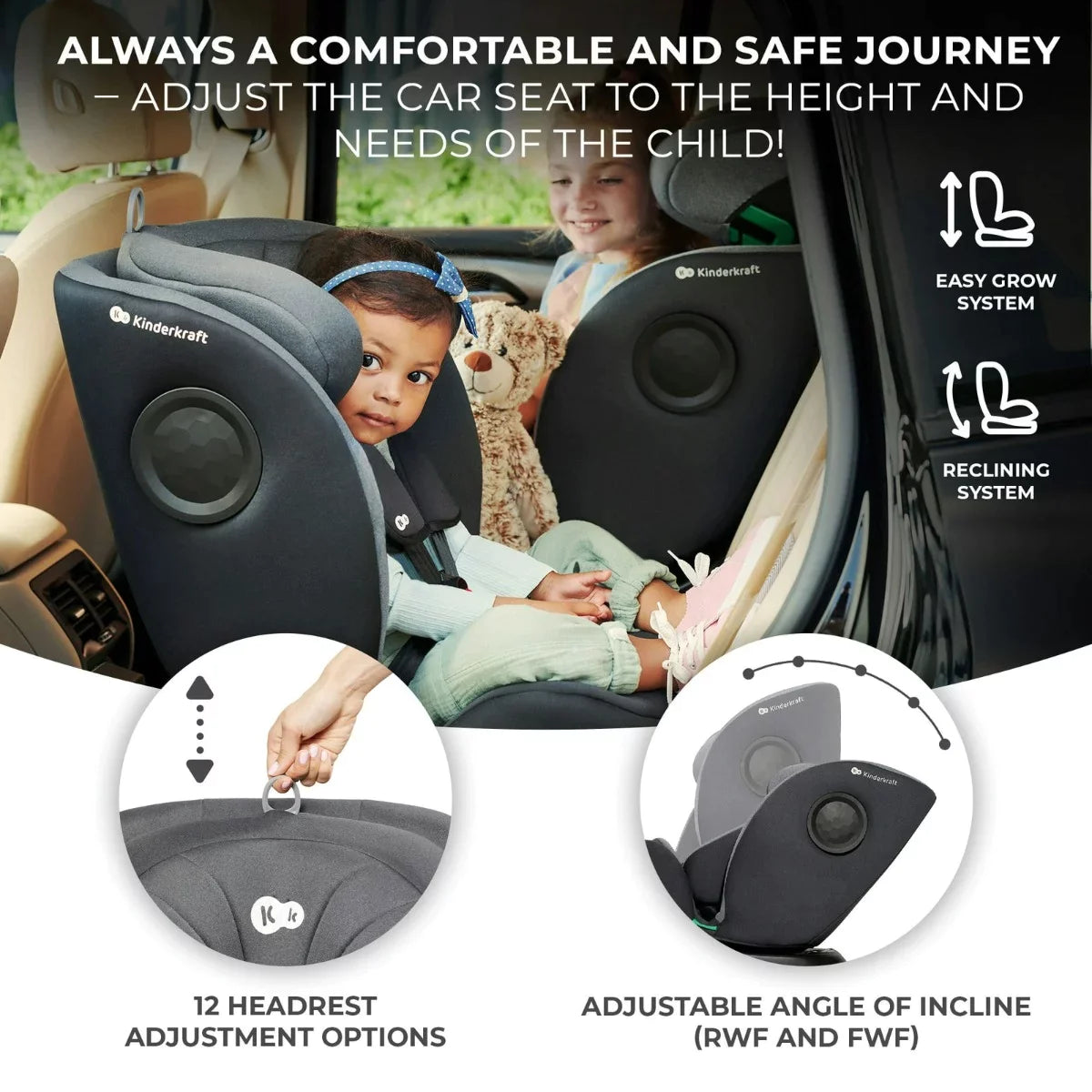 Kinderkraft I-360 i-Size 40-150 cm Car Seat