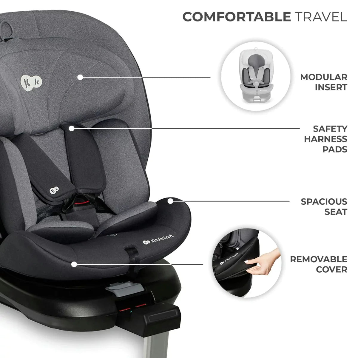 Kinderkraft I-360 i-Size 40-150 cm Car Seat