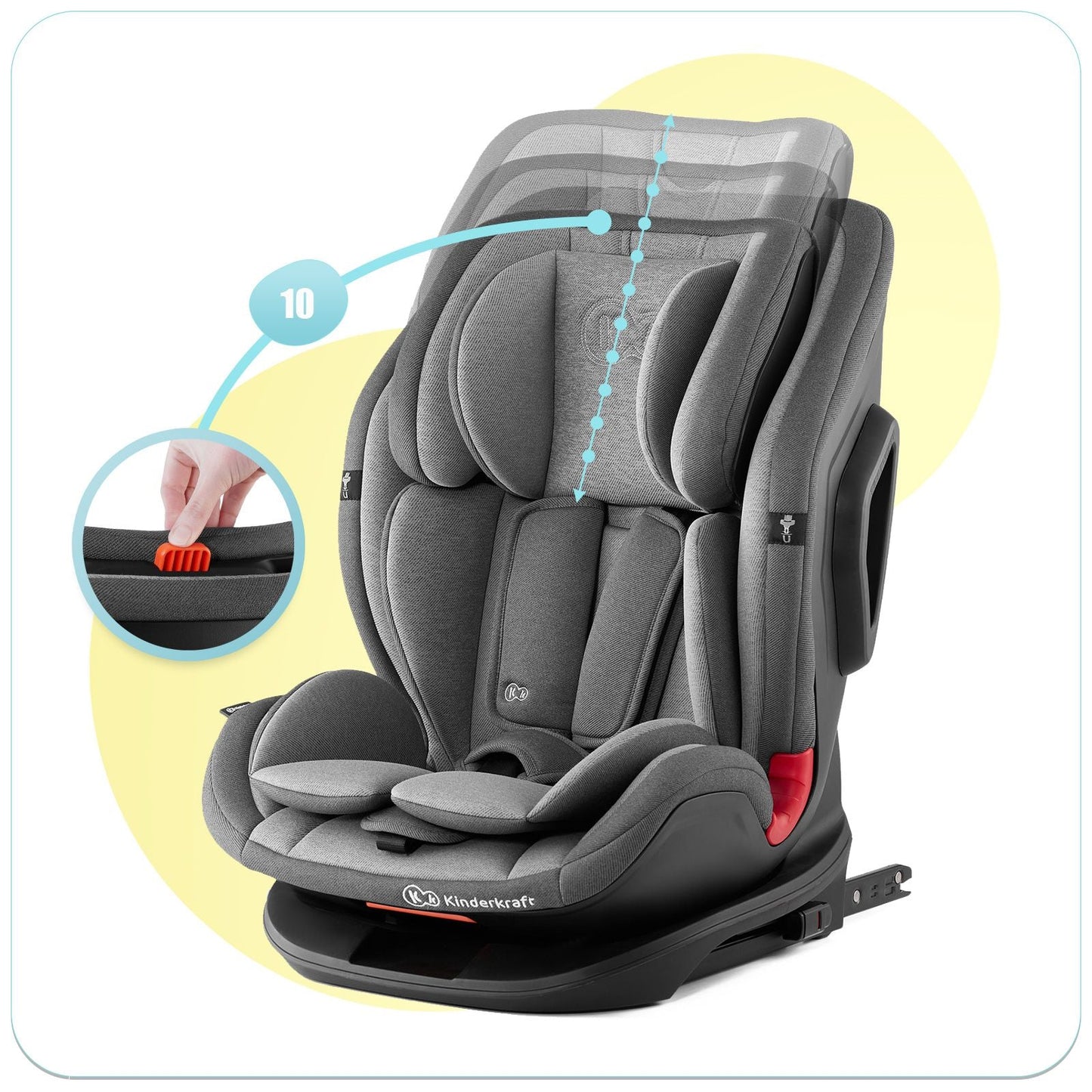 Kinderkraft Oneto3 2021 9-36 kg car seat