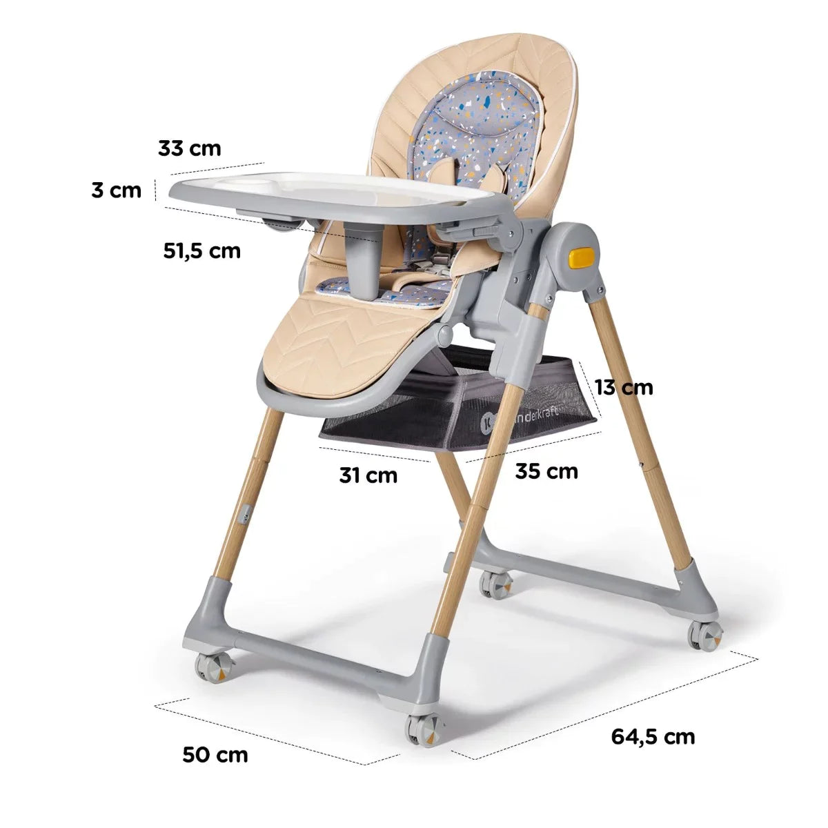 Kinderkraft 2-In-1 Lastree Bouncer And High Chair