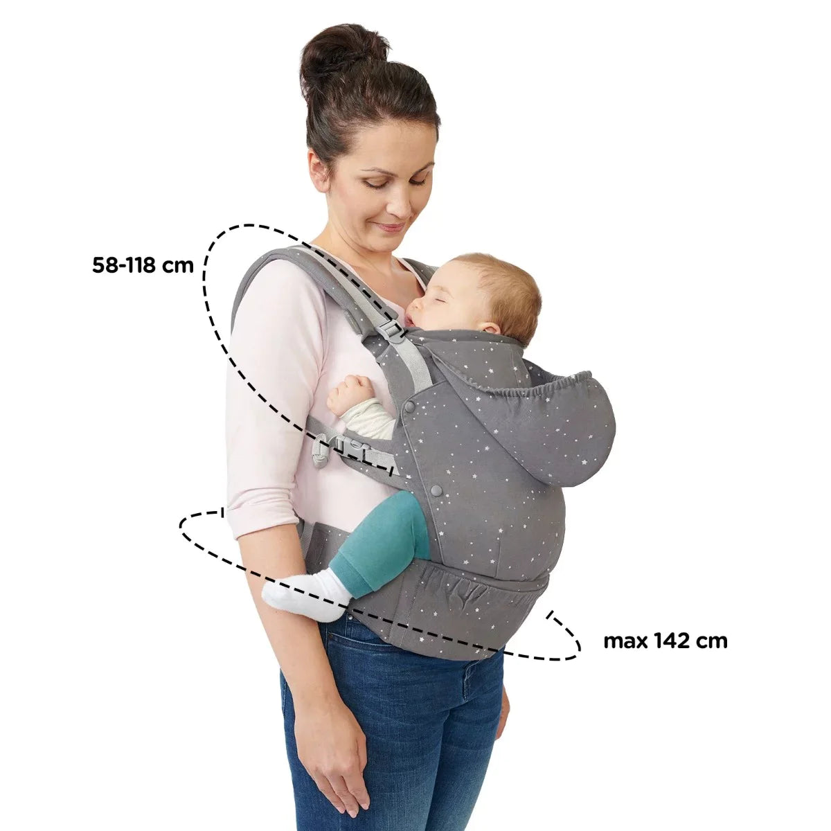 Kinderkraft's Ergonomic Huggy Baby Carrier Up To 20 Kg