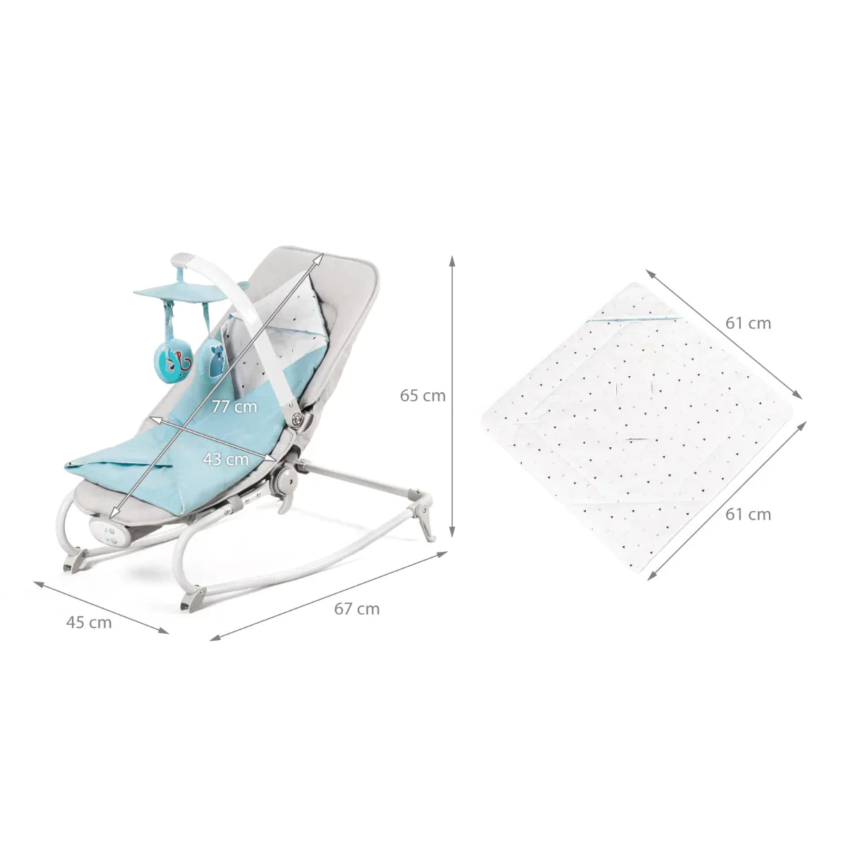 Kinderkraft Felio 3-In-1 Bouncer-Rocker