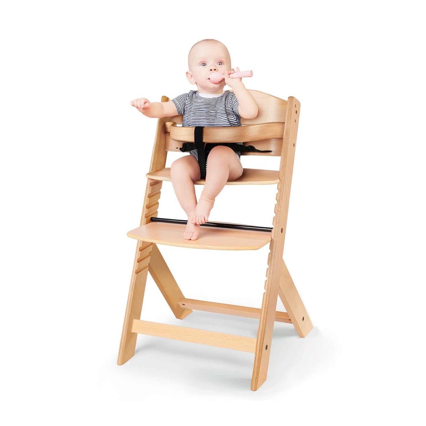 Kinderkraft ENOCK 2-in-1 high chair with a guard rail